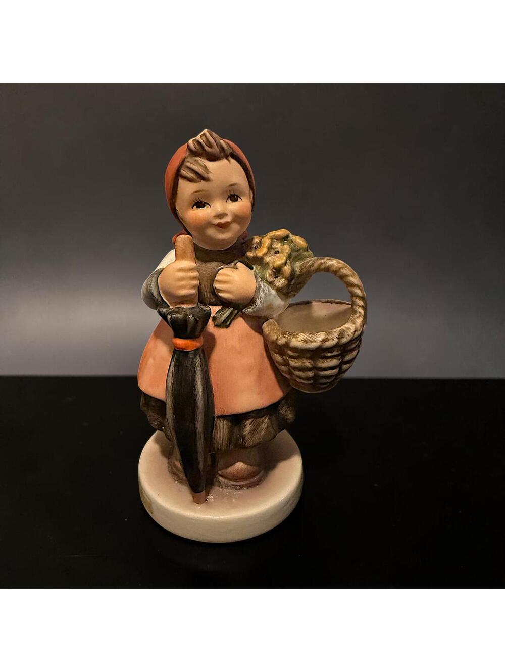 Vintage Goebel Hummel Figurine 350 "On Holiday" 4.5" Tall - W Germany - H239